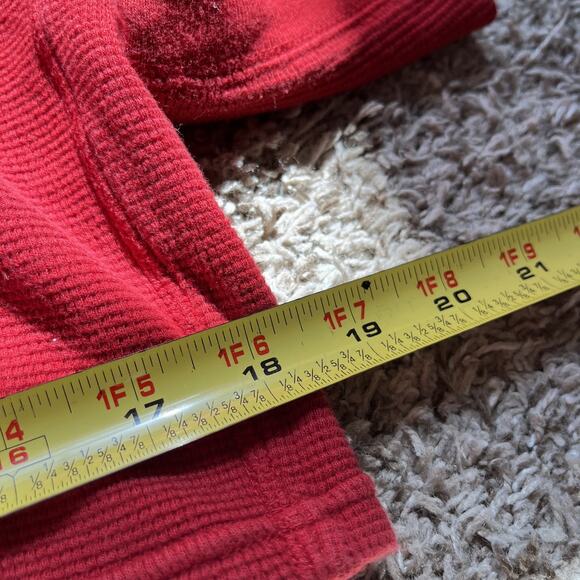 Vintage Ralph Lauren POLO Pony Rider LOGO RAGLAN Sweatshirt Size L Red - Picture 5 of 5